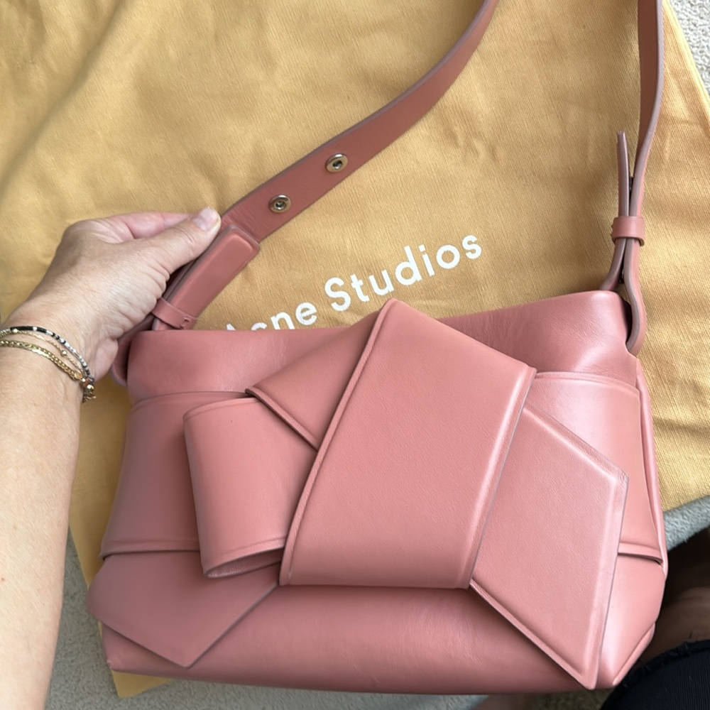 Acne Studios Musubi Bow Shoulder Bag Pink - Picture 7 of 11
